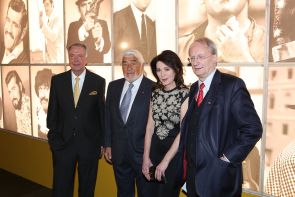 Staatsminister Neumann, Mario Adorf, Iris Berben, Klaus Staeck, Foto: Kerstin Brümmer 