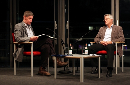 Christoph Meckel und Wolfgang Trautwein im Gespräch, 25.01.2012, Foto AdK, Brümmer